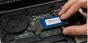 SSD- und RAM-Upgrade an einem Notebook